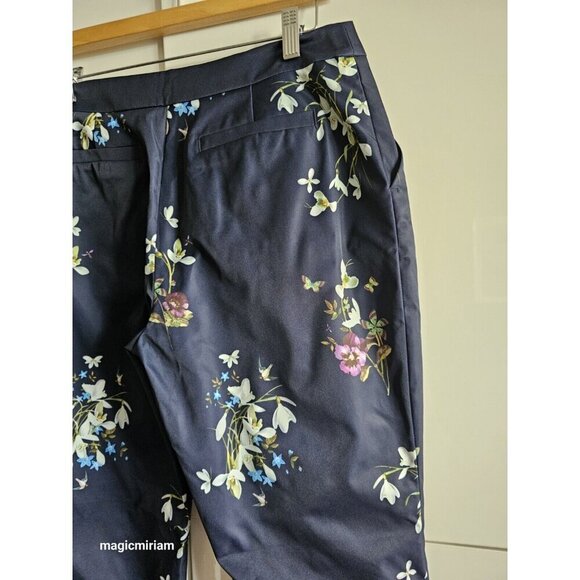 BNWT Ted Baker Blue Elopia Entangled Enchantment Floral Trouser - Picture 6 of 16